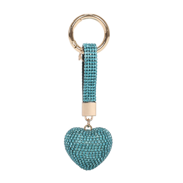 Luxe Heart Keychain & Purse Charm [Sold in 12 pcs Assorted Colors]