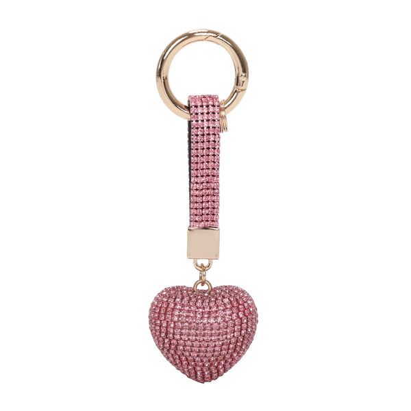 Luxe Heart Keychain & Purse Charm [Sold in 12 pcs Assorted Colors]