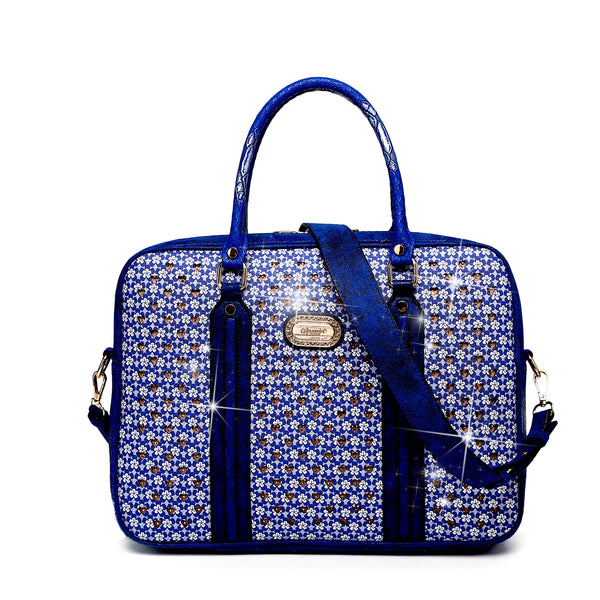 Galaxy Stars Crystal Stud Laptop Office Work Bag [KMO6507  display picture 1