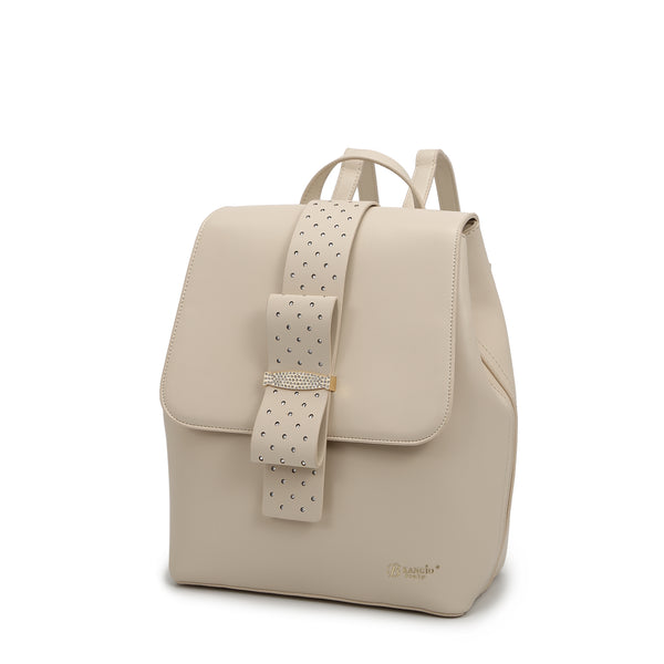 Ribbon Romance Travel Backpack with Rhinestones [RKB4256