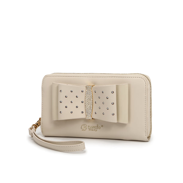 Ribbon Romance Multi-Pocket Rhinestone Wallet [RKW4268