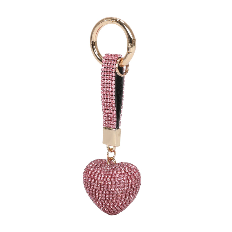 Luxe Heart Purse Charm & Keychain [Sold in 12 pcs Assorted Colors]