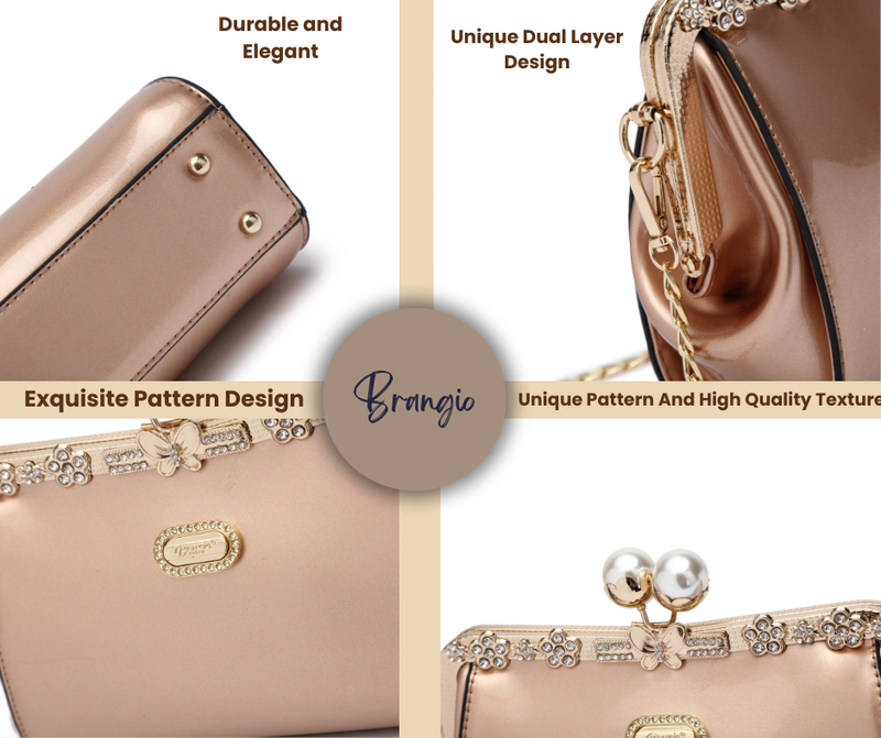 Brangio Golden Elegance Clutch