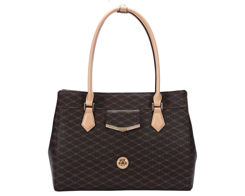 Classic Monogram Shoulder Tote – Timeless Elegance for Everyday