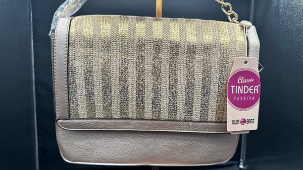 Striped Glitter Crossbody Bag – Shine Bright with Everyday Elegance