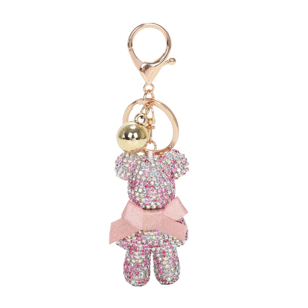 Twinkle Teddy Pendant Keychain & Purse Charm  [Sold in 12pcs Assorted Colorss]