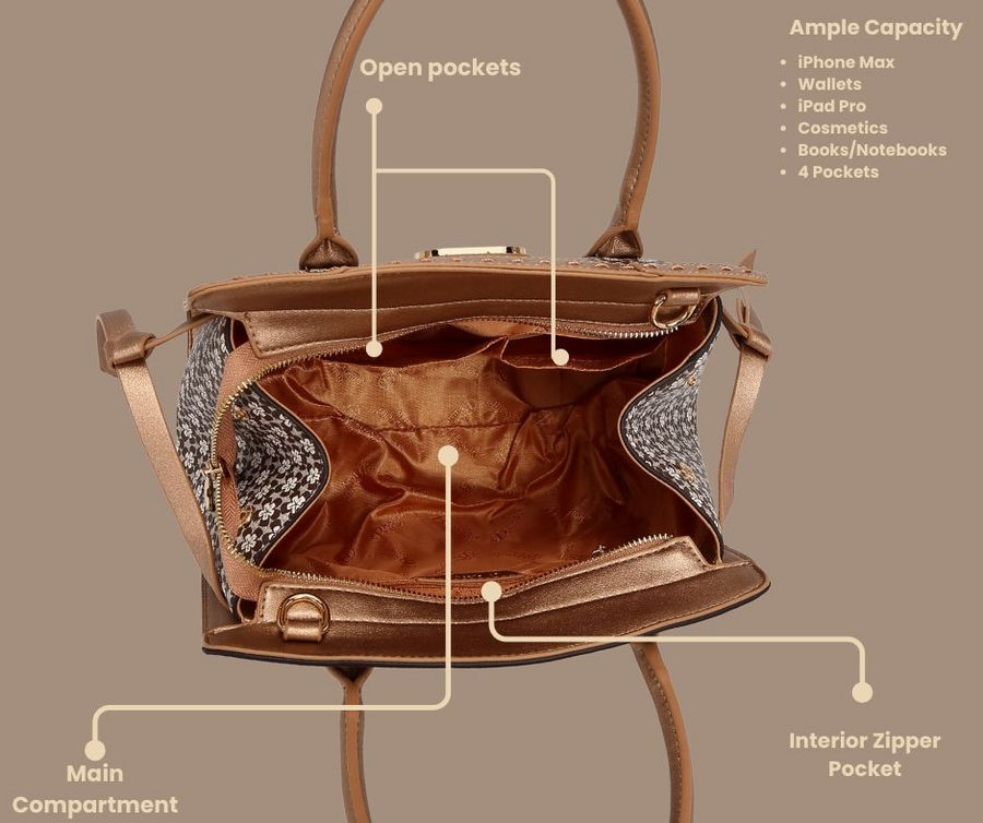 Brangio Vintage Floral Satchel – Brangio Italy Handbag Wholesale