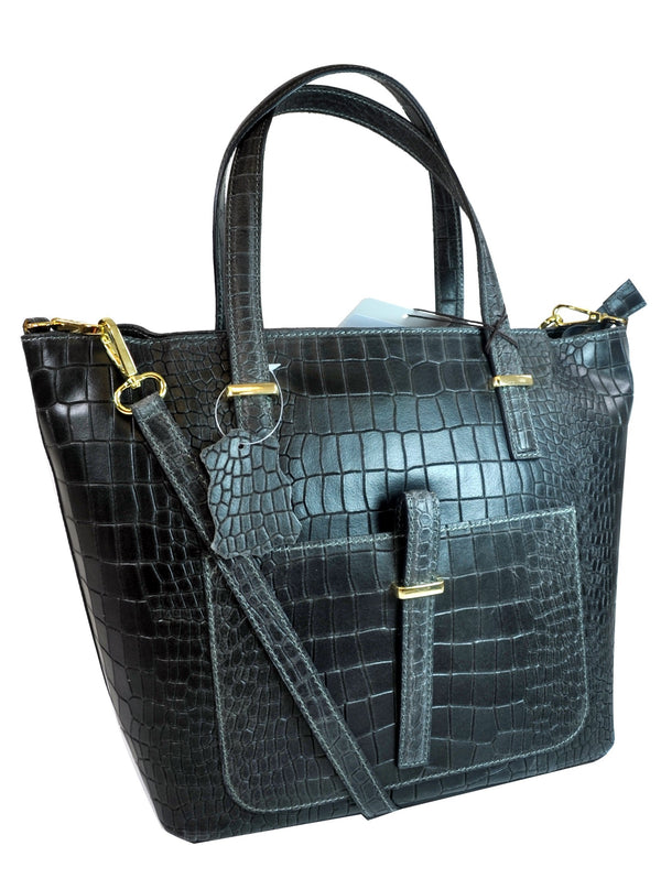 Misty Croci Beau Leather Tote - Made In Italy [YG8132]