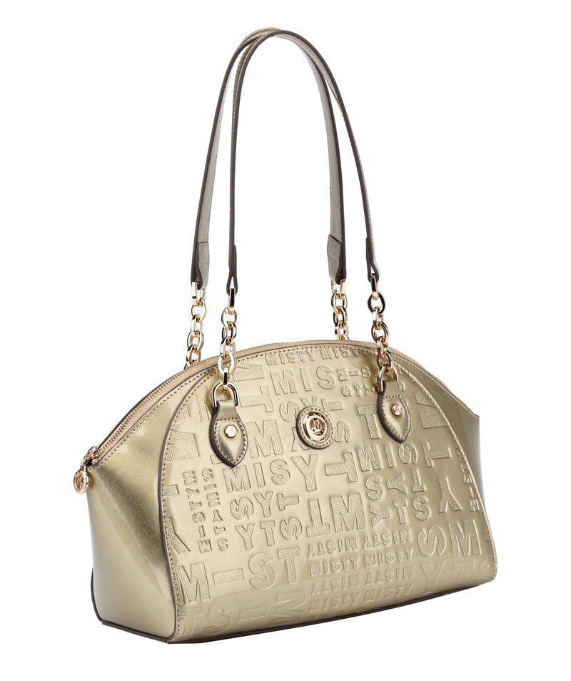 Misty Metallic Shine Leather Bag - Made in Italy [MVT5899]