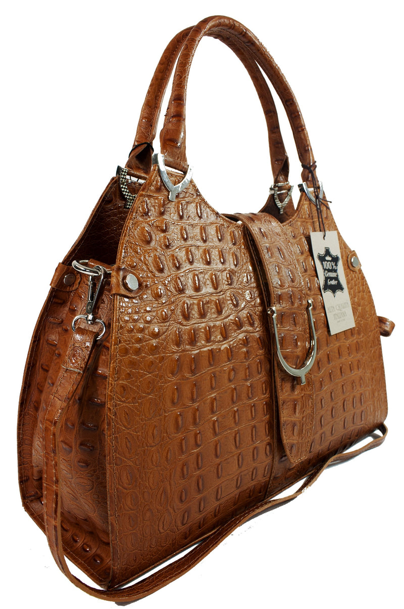 Misty Croci Elegancia Leather Bag - Made in Italy [YG5899]