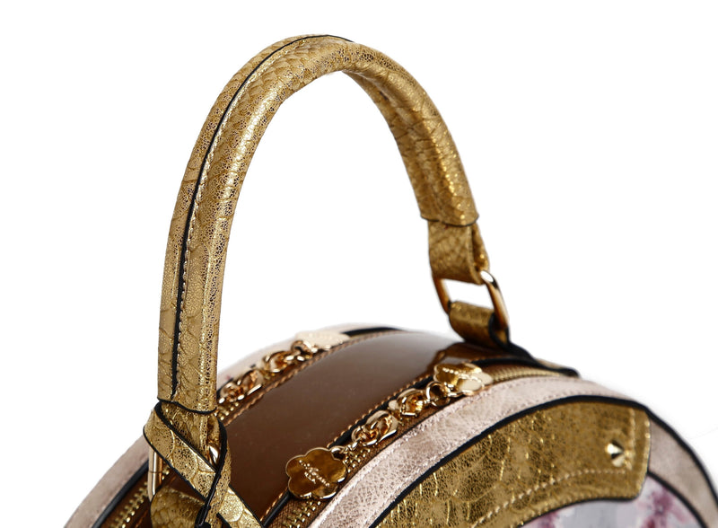 Princess Mera Vintage Sphere Double Zipper Opening Women Purses and Handbags - Brangio Italy Collections