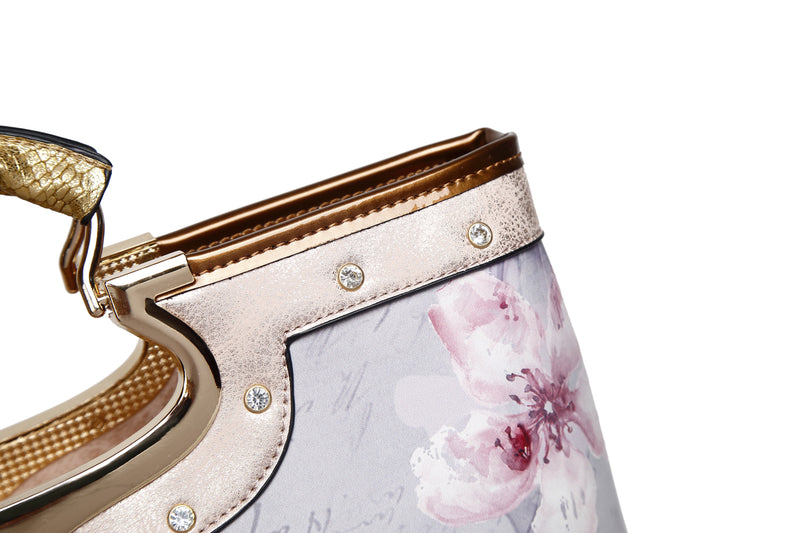 Princess Mera Designer Multi Pocket Handbags with Replacement Straps - Brangio Italy Collections