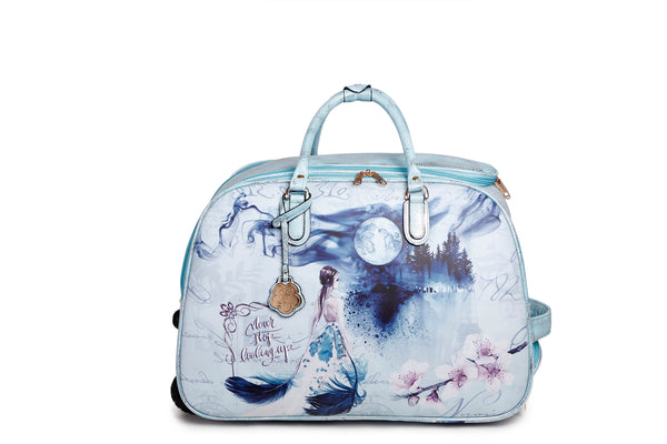 Fairy Tale Vegan Travel Duffle Bag W/Wheel [BED6988]