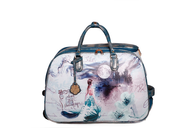 Fairy Tale Vegan Travel Duffle Bag W/Wheel [BED6988]