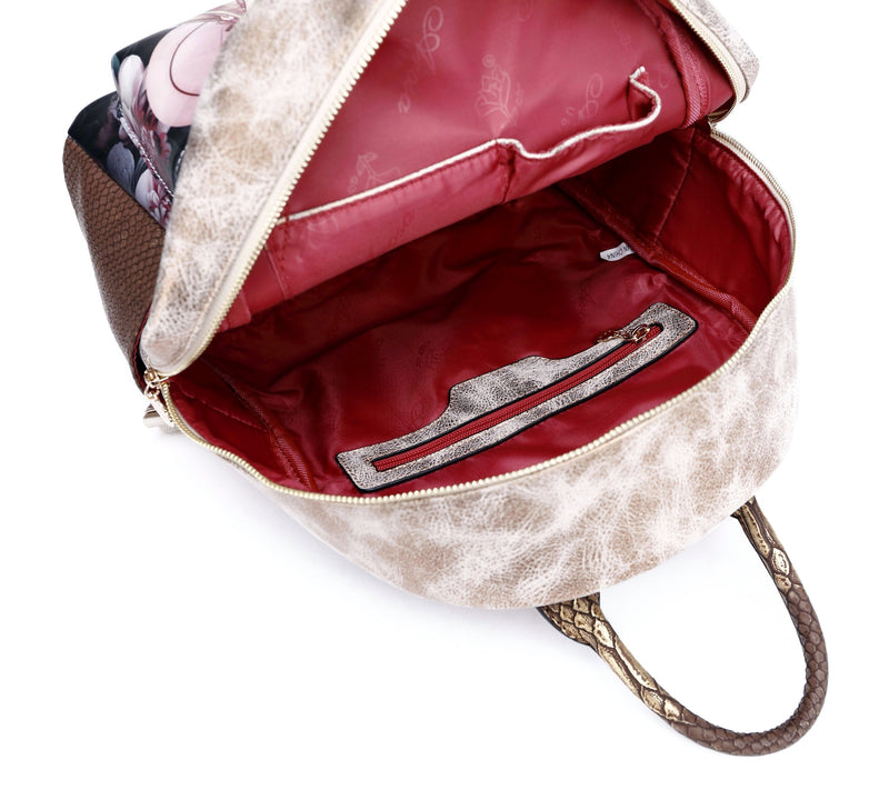 Queen Arosa Backpack with Multiple Pockets Bag - Brangio Italy Collections