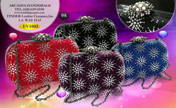 Sun Joy Tote Vegan Leather Crystal Bag [EV1003]