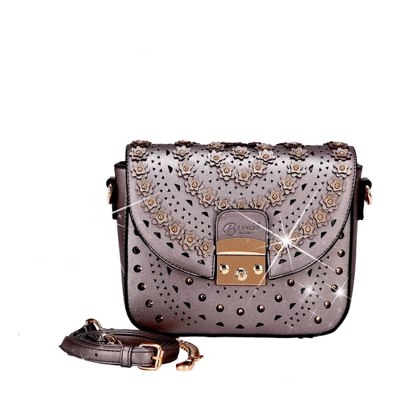 Rosè Celestial Star Crossbody Crystal Satchel - Brangio Italy Collections