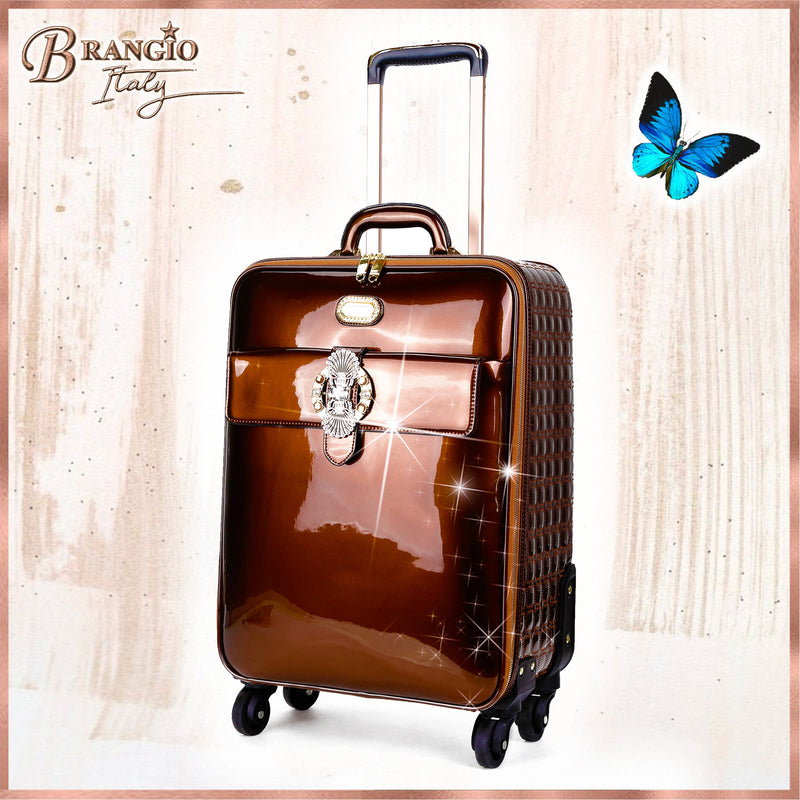 Queen's Crown Suitcase Getaway Travel Luggage Spinner Wheels - Brangio Italy Collections