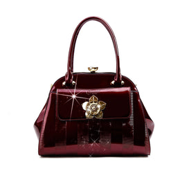 Floral Accent High-end Fashion Purses and Handbags - Brangio Italy Collections