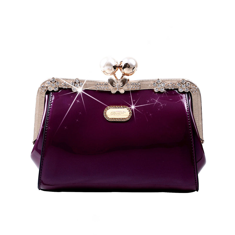 Starry Ocean Blossom Stains & Damage Resistant Womens Crossbody Clutch - Brangio Italy Collections