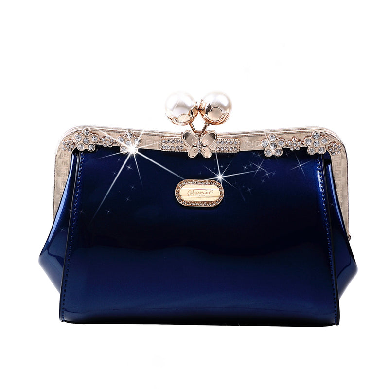 Starry Ocean Blossom Stains & Damage Resistant Womens Crossbody Clutch - Brangio Italy Collections