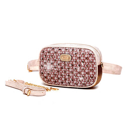 Twinkle Star Faux Leather Fanny Waist Bag Pack for Women - Brangio Italy Collections