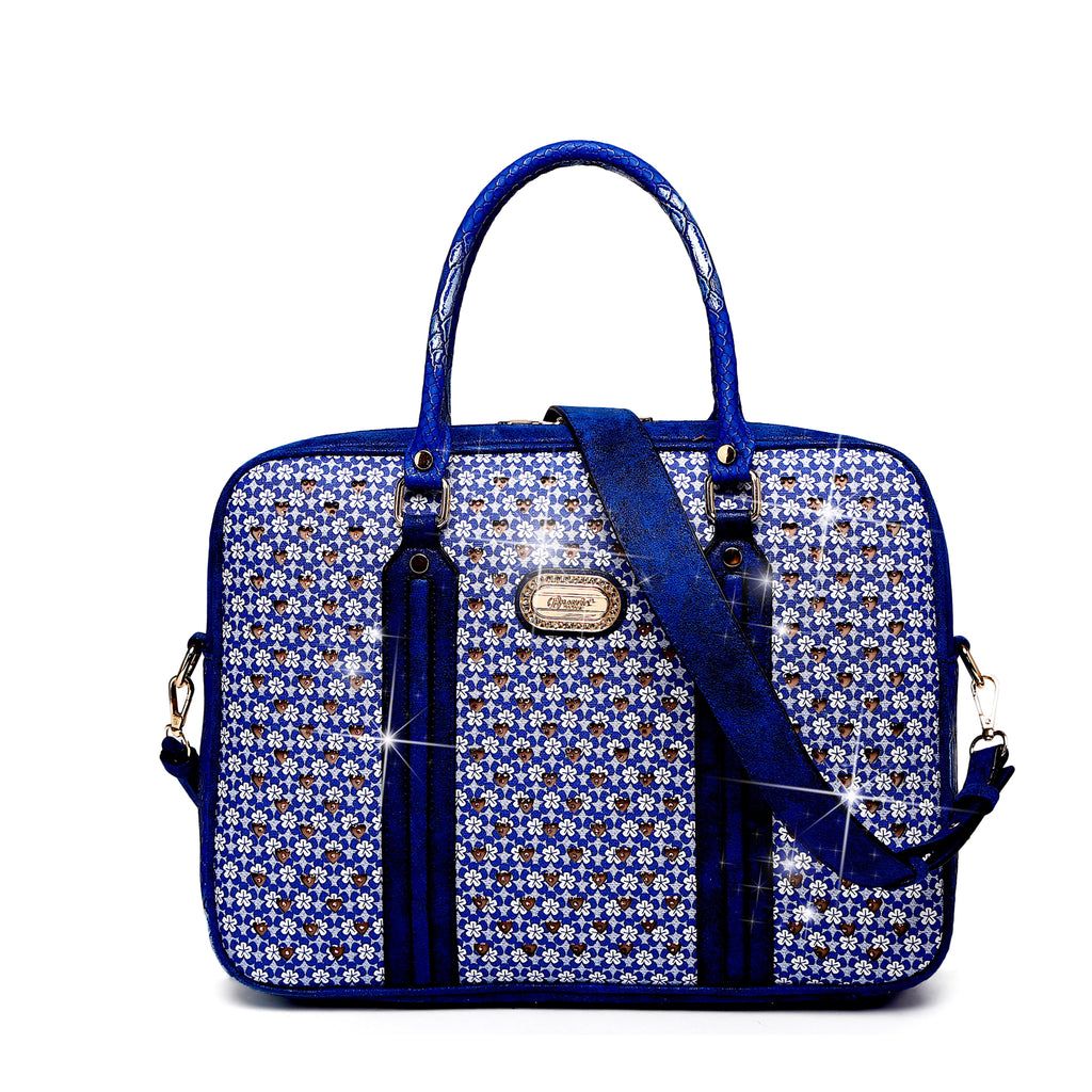 Galaxy Stars Crystal Stud Laptop Office Work Bag