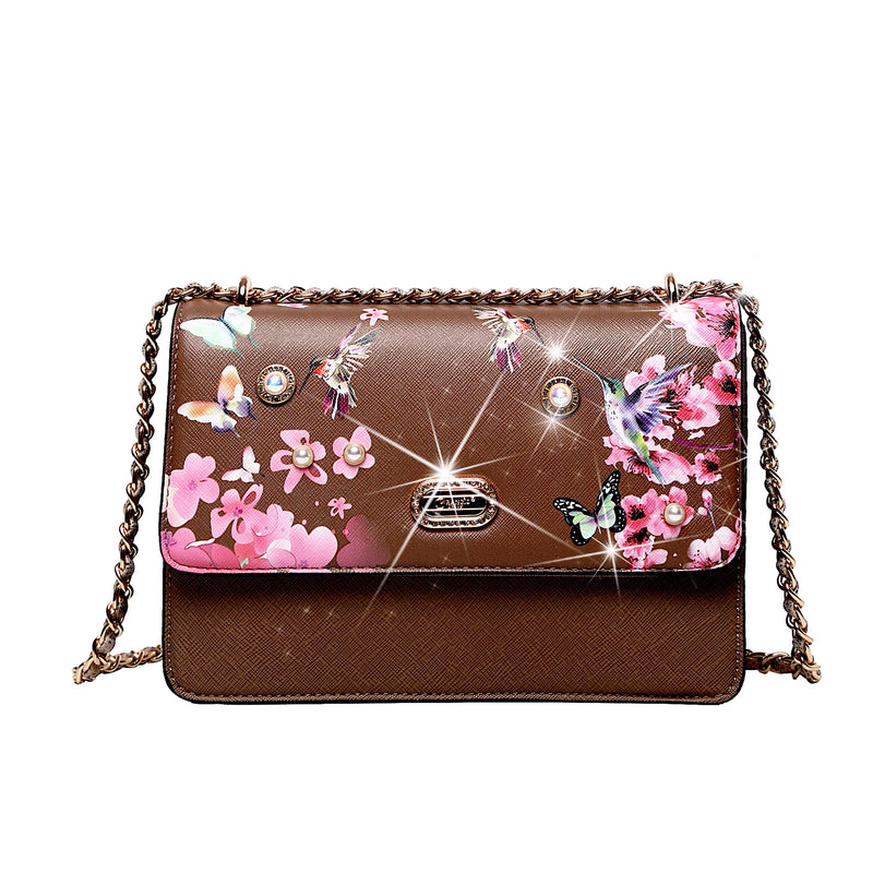 Hummingbird Retro Fashion Stains & Damage Resistant Crossbody Clutch - Brangio Italy Collections