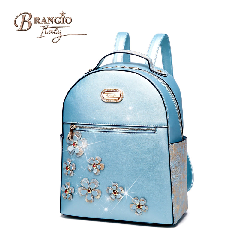 Twinkle Cosmos Handmade Floral Fashion Backpack [KTB9558]