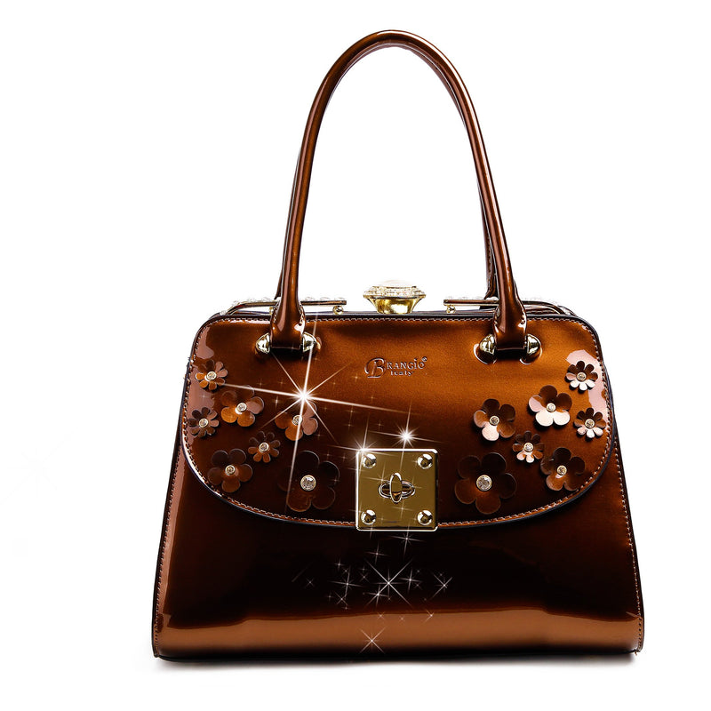 Floral Sparx Designer Crystal Handbag for Women - Brangio Italy Collections