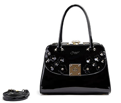 Floral Sparx Designer Crystal Handbag + Wallet [KX8808+KXC]