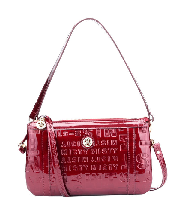 Misty Metallic Shine Leather Crossbody - Made in Italy [MVS8868]