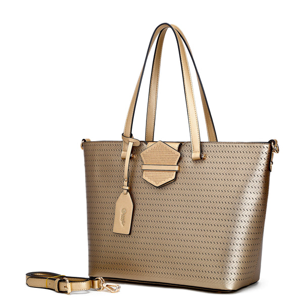 B.Angelo Signature Studded Tote & Wallet Set