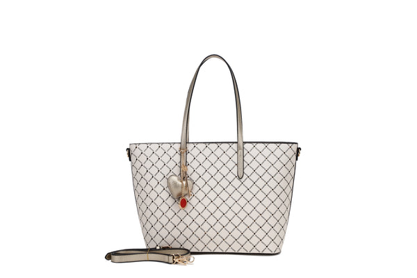 Ruby Love Crystal Stud Work Travel Tote Bag [RH8358]