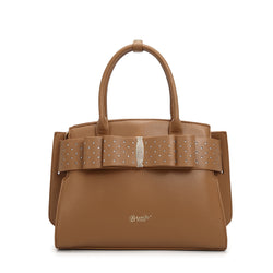 Ribbon Romance Top Handle Satchel with Rhinestones [RKH4272]