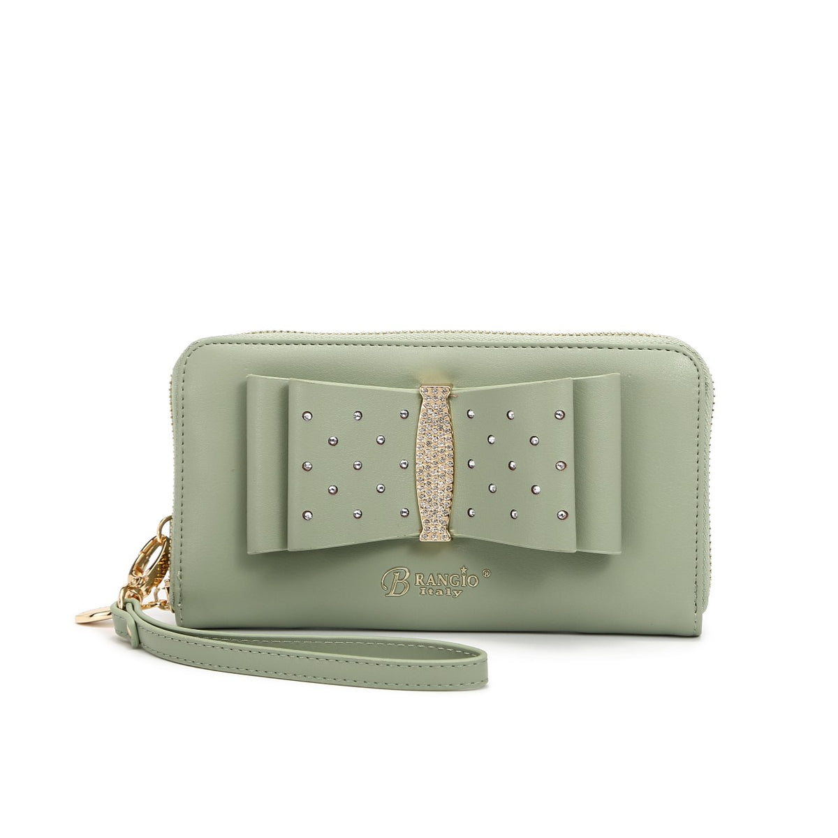 Ribbon Romance Multi-Pocket Rhinestone Wallet [RKW4268