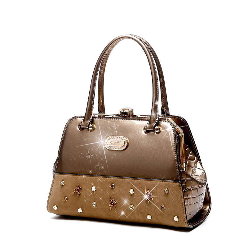 Honey Bee Adore Handmade Leather Shoulder Bag - Brangio Italy Collections