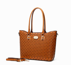 Millionaire Queen Double Layer Crystal Engraved Tote - Brangio Italy Collections