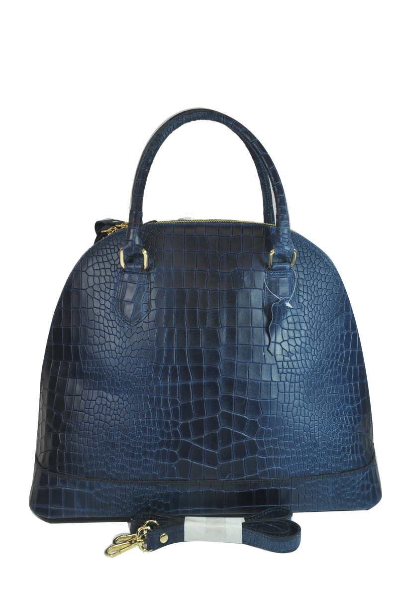 Handcrafted in Italy luxury crocodile leather handbag