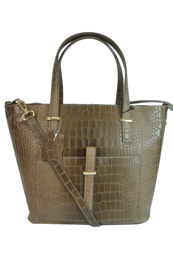 Misty Croci Beau Leather Tote - Made In Italy [YG8132]