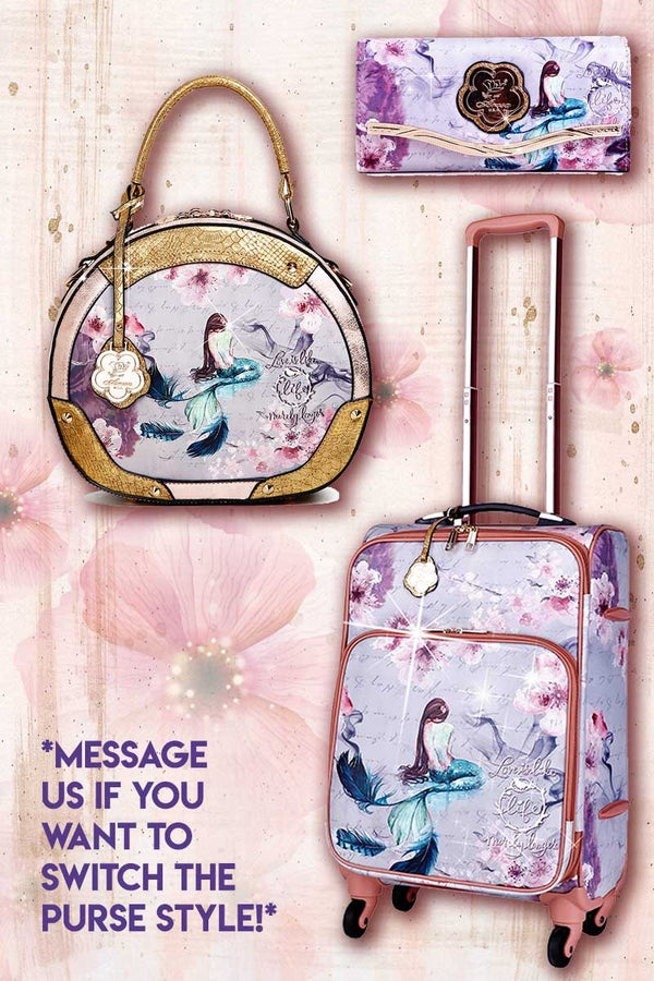 Princess Mera 3PC Set | Luxury Fashion Womens Luggage Duffle Bags Set - Brangio Italy Collections