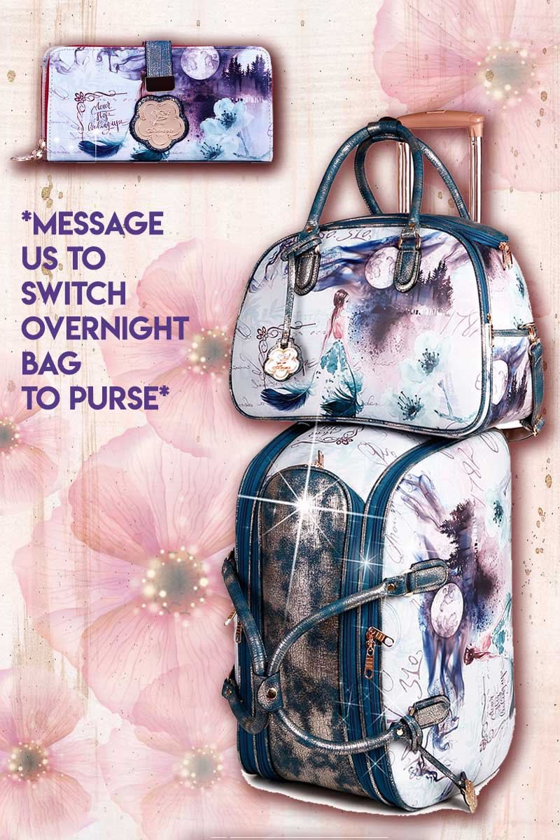 Fairytale 3PC Set | Duffel + Overnight Bags for Women - Brangio Italy Collections