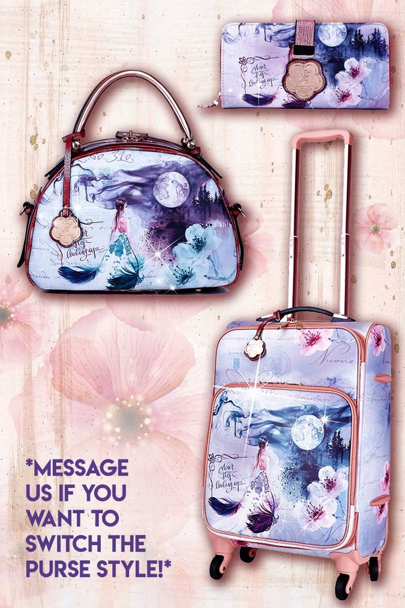 Fairytale 3PC Set | Carry on Bag with Spinner Wheels - Brangio Italy Collections