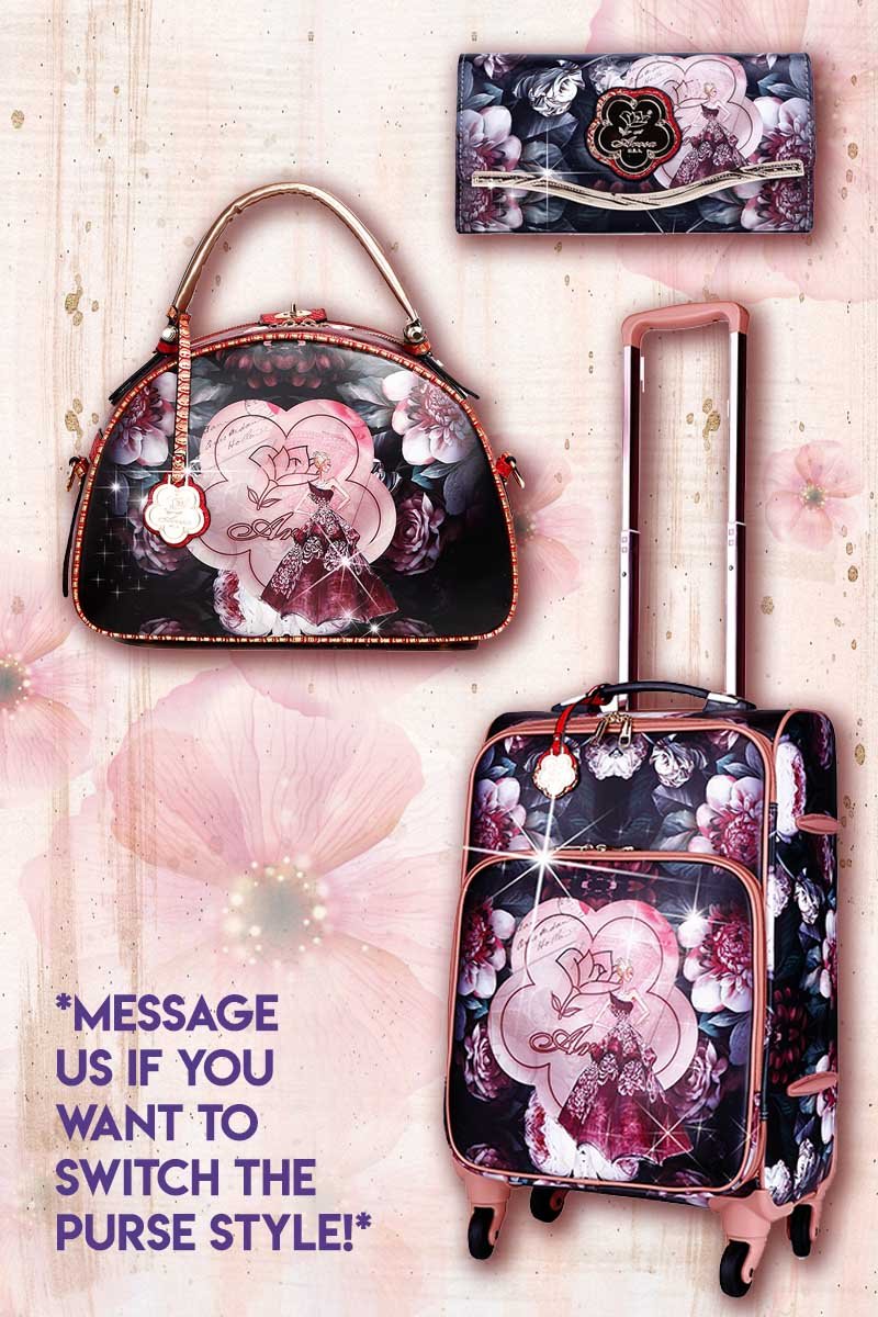 Queen Arosa 3PC Set | Tote Bag Luggage Set with Crossbody Bag - Brangio Italy Collections