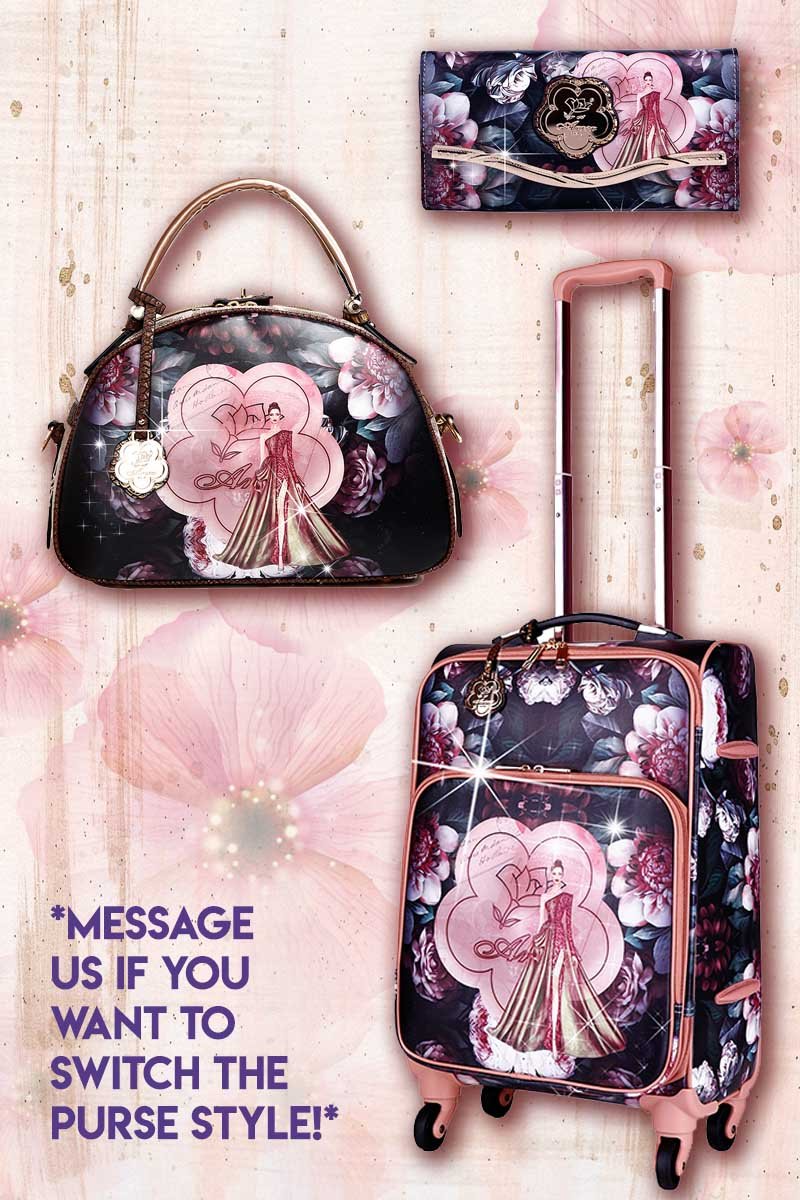 Queen Arosa 3PC Set | Tote Bag Luggage Set with Crossbody Bag - Brangio Italy Collections