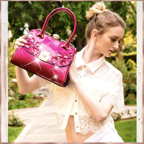 Floral Sparx Designer Crystal Handbag for Women - Brangio Italy Collections