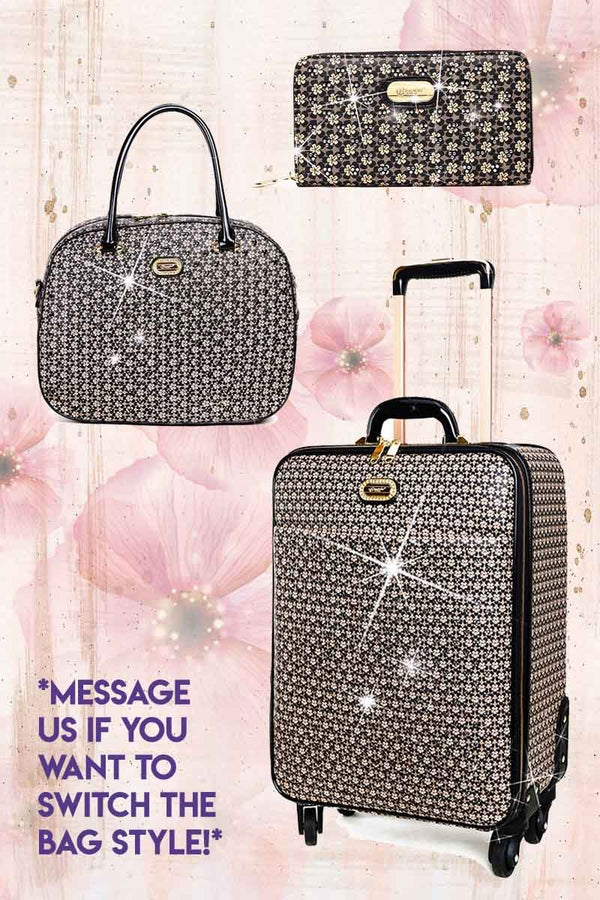 Galaxy Stars 3PC Set | Leather Bags Luggage Set on Clearance - Brangio Italy Collections