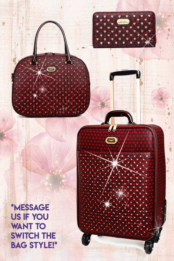 Galaxy Stars 3PC Set | Leather Bags Luggage Set on Clearance - Brangio Italy Collections