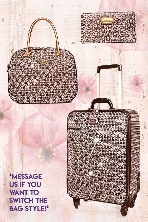 Galaxy Stars 3PC Set | Leather Bags Luggage Set on Clearance - Brangio Italy Collections